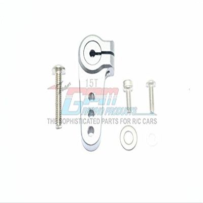 Aluminum Adjustable 15T Servo Horn For LOSI 1:6 4WD Super Baja Rey LOS05013 / Super Baja Rey 2.0 LOS05021 Upgrades - Gray Silver