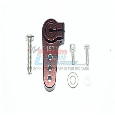 Aluminum Adjustable 15T Servo Horn For LOSI 1:6 4WD Super Baja Rey LOS05013 / Super Baja Rey 2.0 LOS05021 Upgrades - Brown