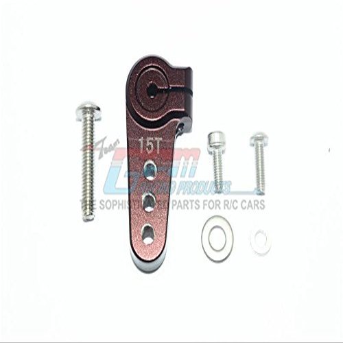 Aluminum Adjustable 15T Servo Horn For LOSI 1:6 4WD Super Baja Rey LOS05013 / Super Baja Rey 2.0 LOS05021 Upgrades - Brown