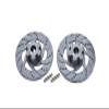 GPM For Traxxas Unlimited Desert Racer 4X4 (#85076-4) Upgrade Parts Aluminum +3mm Hex With Brake Disk - 1Pr Set Gray Silver view 1