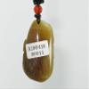 1.8" China Certified Nature Hetian Nephrite Jade Smart Blessing Bat and Persimmon Fine Carved Necklace Pendants view 4