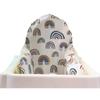 High Chair Cover, Cushion Slipcover, Rainbows, First Birthday Decor view 1
