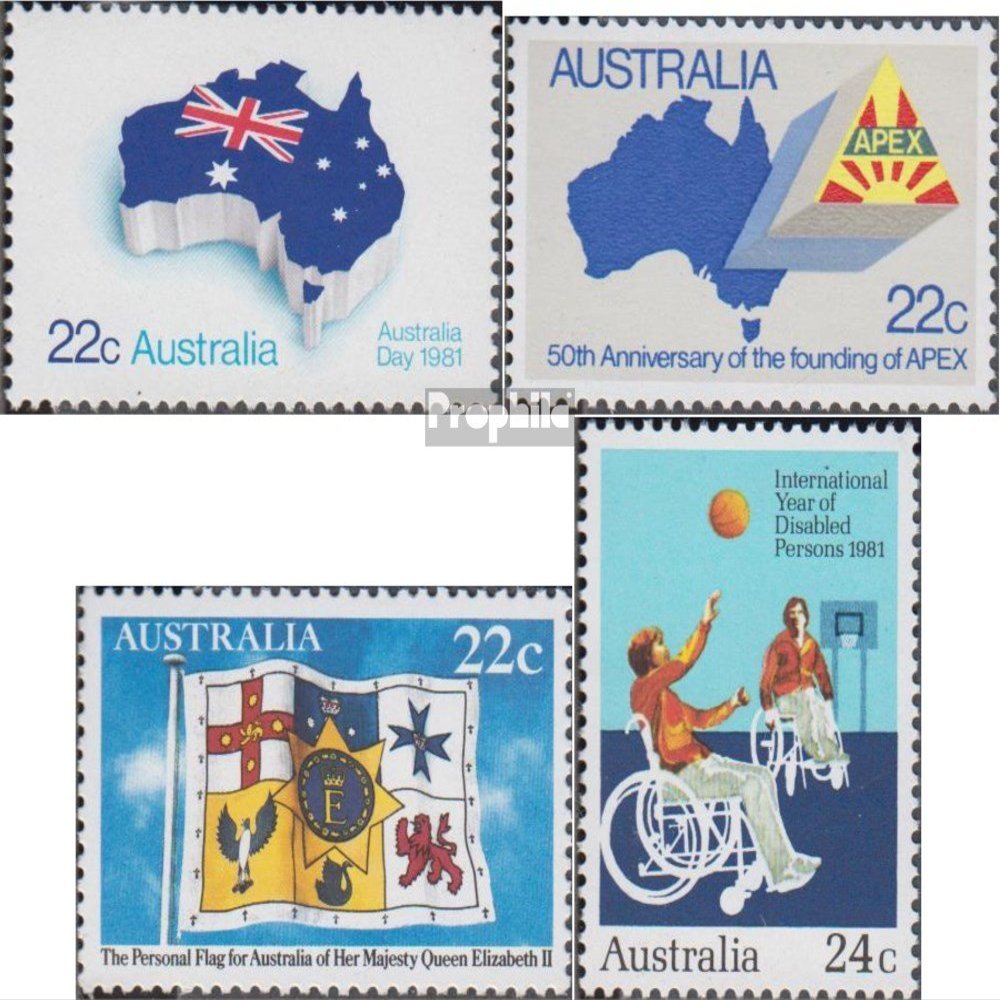 Australia 740,747,748I,766 (Complete.Issue.) unmounted Mint/Never hinged ** MNH 1981 Holiday, APEX, Elizabeth, Behinder (Stamps for Collectors) Ball Games Without Football (Basketball/Handball/b