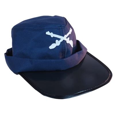 Squirrel Products Civil War Union Soldier Hat - Kepi -Blue - One Size with Adjustable Baseball Cap Snaps - Costume Accessories