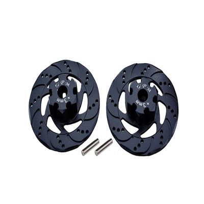 GPM For Traxxas Unlimited Desert Racer 4X4 (#85076-4) Upgrade Parts Aluminum +3mm Hex With Brake Disk - 1Pr Set Black