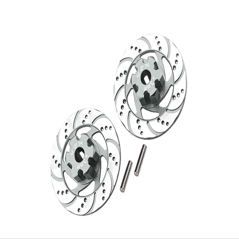 GPM For Traxxas Unlimited Desert Racer 4X4 (#85076-4) Upgrade Parts Aluminum +3mm Hex With Brake Disk With Silver Lining - 1Pr Set Silver