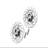 GPM For Traxxas Unlimited Desert Racer 4X4 (#85076-4) Upgrade Parts Aluminum +3mm Hex With Brake Disk With Silver Lining - 1Pr Set Silver view 1