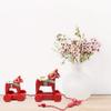 Red Wooden Pull Toy Dala Horse (2 Horses) view 3