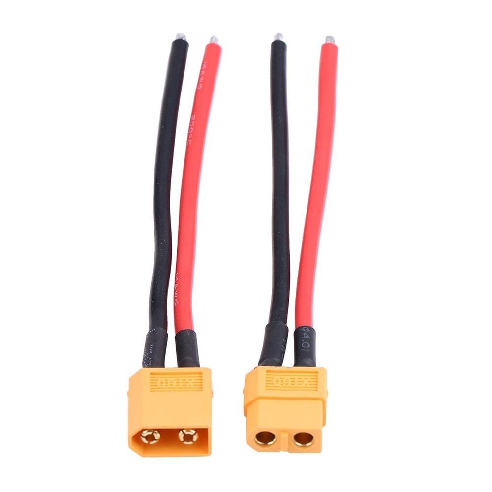 2 Set Female Male Cable, Connector Adapter 14AWG Silicone Cable Wire RC Accessory