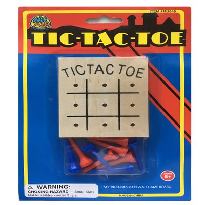 U.S. Toy Wood Tic-Tac-Toe Games - Travel Games