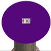 Felt Poker Table covers that fits any Lifetime folding table - Custom made to order - casino green, black, blue, purple, brown, tan or red (purple, 60 inch round) view 1