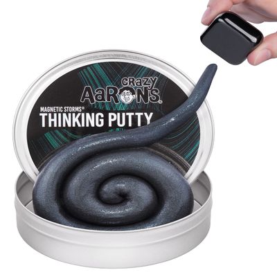 Crazy Aaron's Thinking Putty - Strange Attractor - Dark Sensory Putty for Kids and Grown ups in a 4" Tin - Creative and Endless Fun, Stress Relief Therapy Toys, Never Dries Out - Made in USA