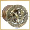 Mahira Nautical Ares India 5" Nautical Brass Armillary Sphere World Globe Rosewood Base Table Decor Gift view 1