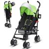 BABY JOY Lightweight & Compact Travel Stroller, Infant to Toddler, Adjustable Backrest & Canopy, Cup Holder, Storage Basket, 5-Point Harness, Easy Fold, Green view 1