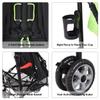 BABY JOY Lightweight & Compact Travel Stroller, Infant to Toddler, Adjustable Backrest & Canopy, Cup Holder, Storage Basket, 5-Point Harness, Easy Fold, Green view 4