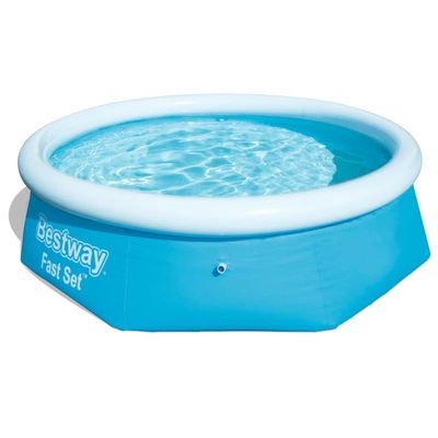 Bestway | 8ft Fast Set Pool Above Ground Swimming Pool for Kids and Adults, Complete Inflatable Pool Set, 2,100L