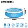 Bestway | 8ft Fast Set Pool Above Ground Swimming Pool for Kids and Adults, Complete Inflatable Pool Set, 2,100L view 3