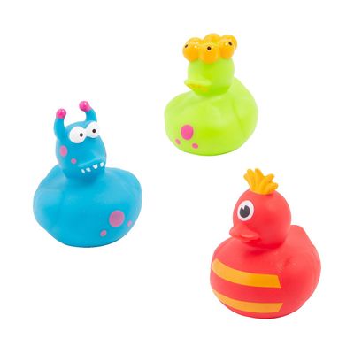 Fun Express Vinyl Monster Rubber Ducks - Halloween Duck - Assorted