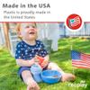 Re-Play 12 oz. Toddler Bowls Set of 3 - Kids Deep-Walled, Durable & Reusable Snack and Meal Bowls, Dishwasher & Microwave Safe, BPA-Free, Made in USA from Recycled Plastic, Berry view 4