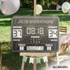 Basketball Birthday Party Banner, Basketball Scoreboard, Birthday Party Poster, Personalized Basketball Scoreboard, Scoreboard, Kids Party, Party Supply Poster Print view 2