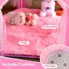 Princess Castle Tent with Rug for Girls Fairy Play Tents for Kids Hexagon Playhouse with Fairy Star Lights Toys for Children or Toddlers Indoor Games (Pink Princess Tent with Rug) view 4