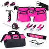 DIY Jr. My First Pink Tool Set - Real Child-Sized Tools for Girls with Toolbelt view 1