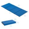 ECR4Kids Everyday Folding Rest Mat, 4-Section, 5/8in, Sleeping Pad, Blue/Grey, 5-Pack view 2