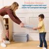 ECR4Kids Everyday Folding Rest Mat, 4-Section, 5/8in, Sleeping Pad, Blue/Grey, 5-Pack view 4