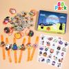 U-Goforst 88 PCS Halloween Party Favors for Kids, Glow in the Dark Light Up Bracelets Necklaces LED Rings Halloween Toys Bulk Classroom Favors Trick or Treat Gifts Goodie Bag Fillers Party Supplies view 2