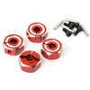 Yeah Racing Aluminum Hex Adaptor Set 12x5.5mm for 1/10 RC Touring Drift Crawler Red #WA-032RD view 1