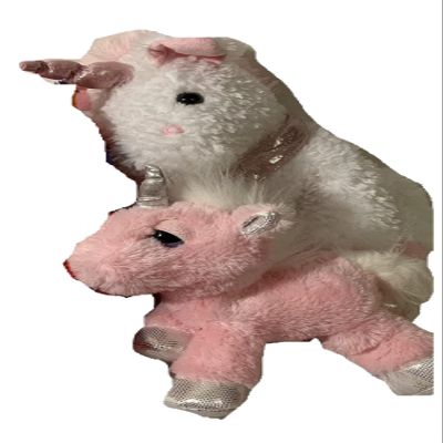 Aunt Sandy's Sewing Weighted Stuffed Animal, Weighted Unicorn Plush with 2 1/2-4 lbs, Washable Plush Buddy