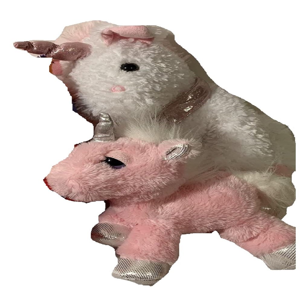 Aunt Sandy's Sewing Weighted Stuffed Animal, Weighted Unicorn Plush with 2 1/2-4 lbs, Washable Plush Buddy