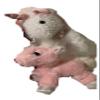 Aunt Sandy's Sewing Weighted Stuffed Animal, Weighted Unicorn Plush with 2 1/2-4 lbs, Washable Plush Buddy view 1