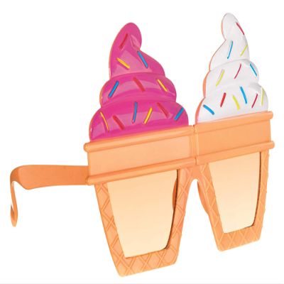 amscan Sweet Ice Cream Fun Shades - Standard Adult Size, 1 Pc