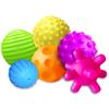 ROHSCE Baby Textured Multi Ball Set, 6pcs Colorful & Bright Child Touch Hand Ball Toy Infant Sensory Balls Massage Soft Ball, 6-12 Months Baby Learning Grasping Soft Sensory Toys for Kids Gift view 1