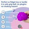 ROHSCE Baby Textured Multi Ball Set, 6pcs Colorful & Bright Child Touch Hand Ball Toy Infant Sensory Balls Massage Soft Ball, 6-12 Months Baby Learning Grasping Soft Sensory Toys for Kids Gift view 4