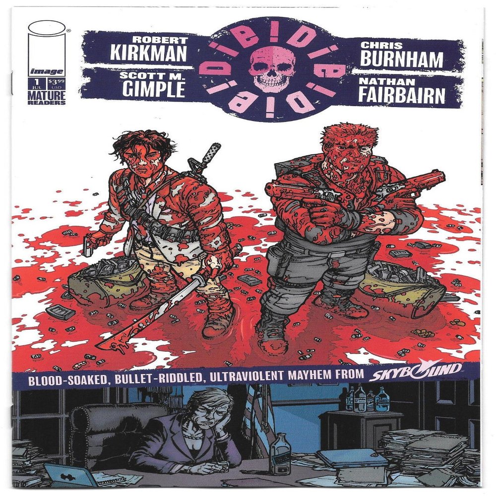 Die! Die! Die! #1"Blank No Bubble/No Word Balloon Cover Variant - Robert Kirkman