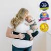 Tushbaby The Original Premium Quality Hip Seat Carrier  Safety-Certified Baby & Toddler Carrier with Secure Safety Buckles, No-Flimsy-Foam Design, Storage Pockets & Nursing Pillow. 03 yrs view 2