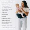 Tushbaby The Original Premium Quality Hip Seat Carrier  Safety-Certified Baby & Toddler Carrier with Secure Safety Buckles, No-Flimsy-Foam Design, Storage Pockets & Nursing Pillow. 03 yrs view 3