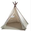 Laylala Teepee Tent.Children India Teepee-Embroidery Elephant-Preassemble. 5 Poles Design (Light Brown Color) view 2