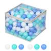 MoonxHome Ball Pit Balls for Toddlers, BPA Free Crush Proof Plastic Toy Balls for Ball Pit, Children's Pool Water Toys, Ideal Gift for Christmas Balls for Play Tent 2.15" Pack of 100 White&Green&Blue view 2