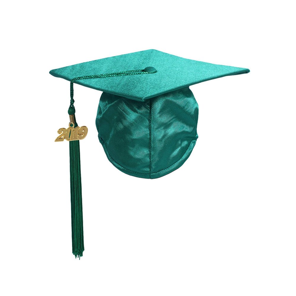 GraduationService Unisex Graduation Kindergarten Shiny Cap with Tassel Year Charm 2019