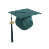 GraduationService Unisex Graduation Kindergarten Shiny Cap with Tassel Year Charm 2019 Forest Green view 1