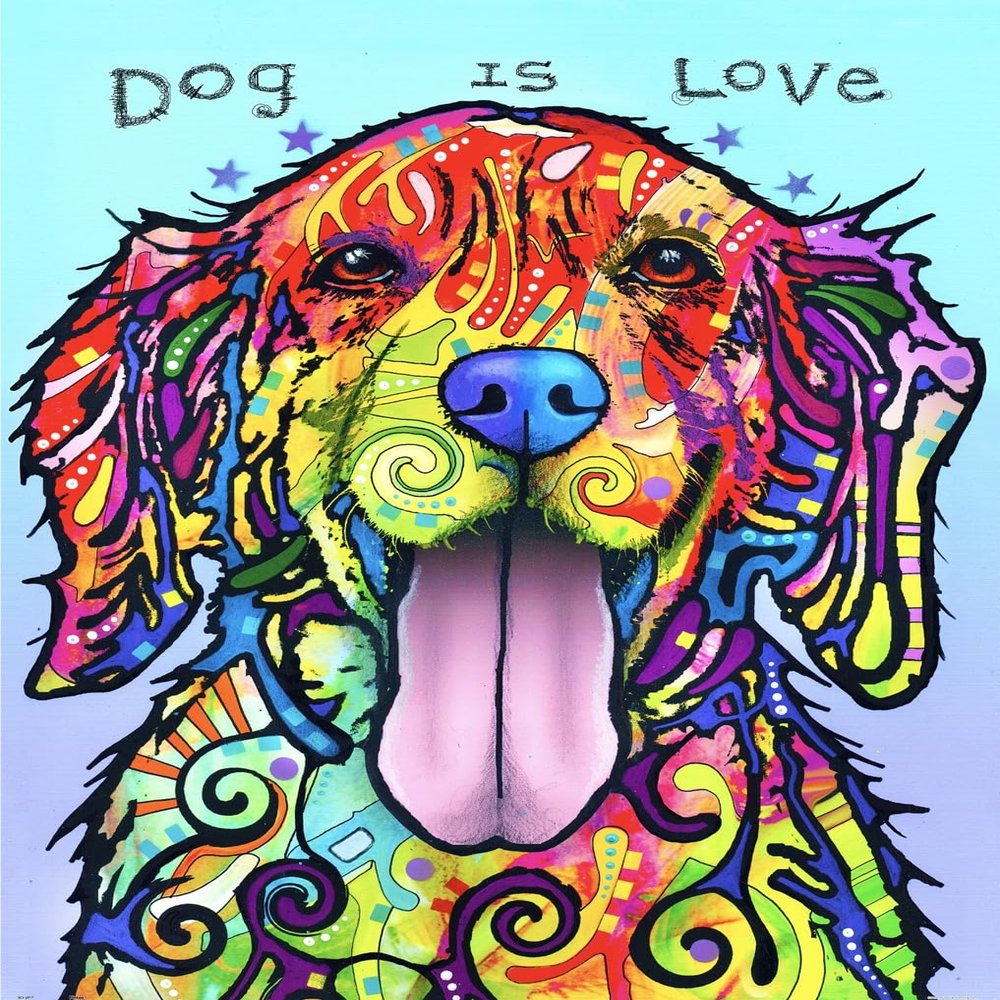 Pintoo Jigsaw Puzzles 2000 Piece for Adults - Dean Russo - Dog is Love Beautiful Plastic Puzzle for Home Decor Zero Dust Easy Storage [H2045]