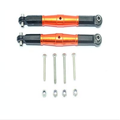 Aluminum Front Turnbuckle For Steering For LOSI 1:6 4WD Super Baja Rey LOS05013 / Super Baja Rey 2.0 LOS05021 Upgrades - Orange