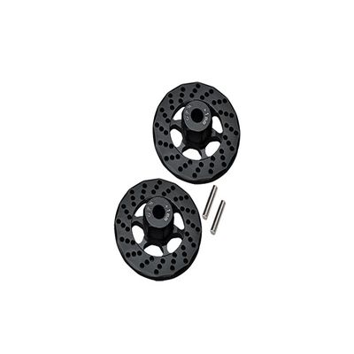 Aluminum +1mm Hex With Brake Disk For 1/10 Traxxas Ford GT 4-Tec 2.0 83056-4/4-Tec 3.0 93054-4 - 1Pr Set Black