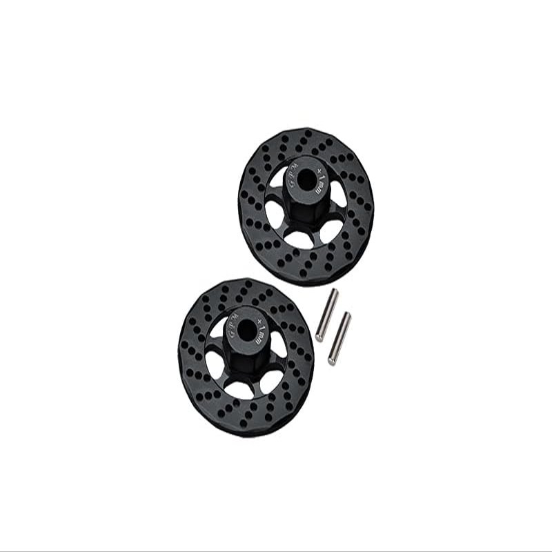 Aluminum +1mm Hex With Brake Disk For 1/10 Traxxas Ford GT 4-Tec 2.0 83056-4/4-Tec 3.0 93054-4 - 1Pr Set Black