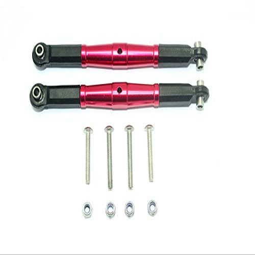 Aluminum Front Turnbuckle For Steering For LOSI 1:6 4WD Super Baja Rey LOS05013 / Super Baja Rey 2.0 LOS05021 Upgrades - Red