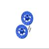 Aluminum +1mm Hex With Brake Disk For 1/10 Traxxas Ford GT 4-Tec 2.0 83056-4/4-Tec 3.0 93054-4 - 1Pr Set Blue view 1