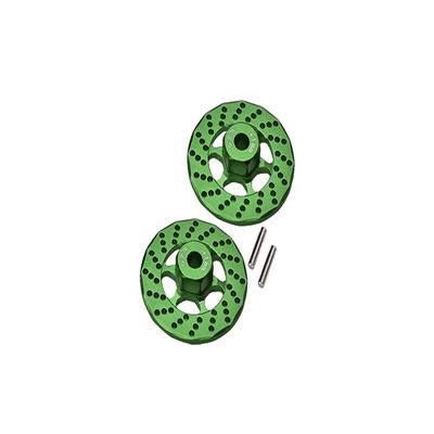 Aluminum +1mm Hex With Brake Disk For 1/10 Traxxas Ford GT 4-Tec 2.0 83056-4/4-Tec 3.0 93054-4 - 1Pr Set Green